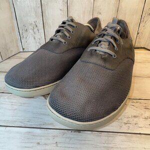 OluKai Nohea Moku Gray Mesh Slip On Casual Loafers Boat Shoes Mens Size 12